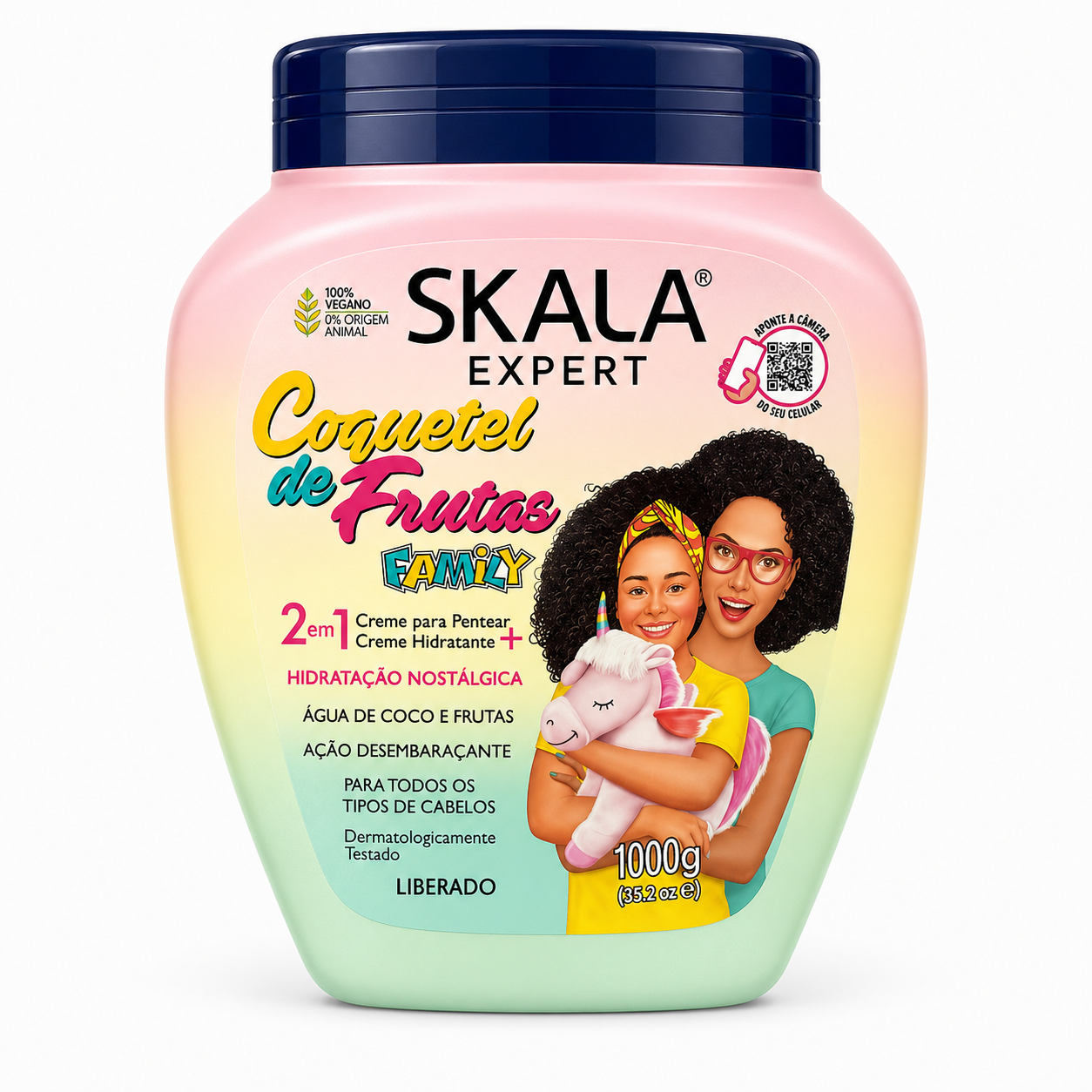 Máscara capilar Skala Expert Coquetel de frutas Family 1000gr.