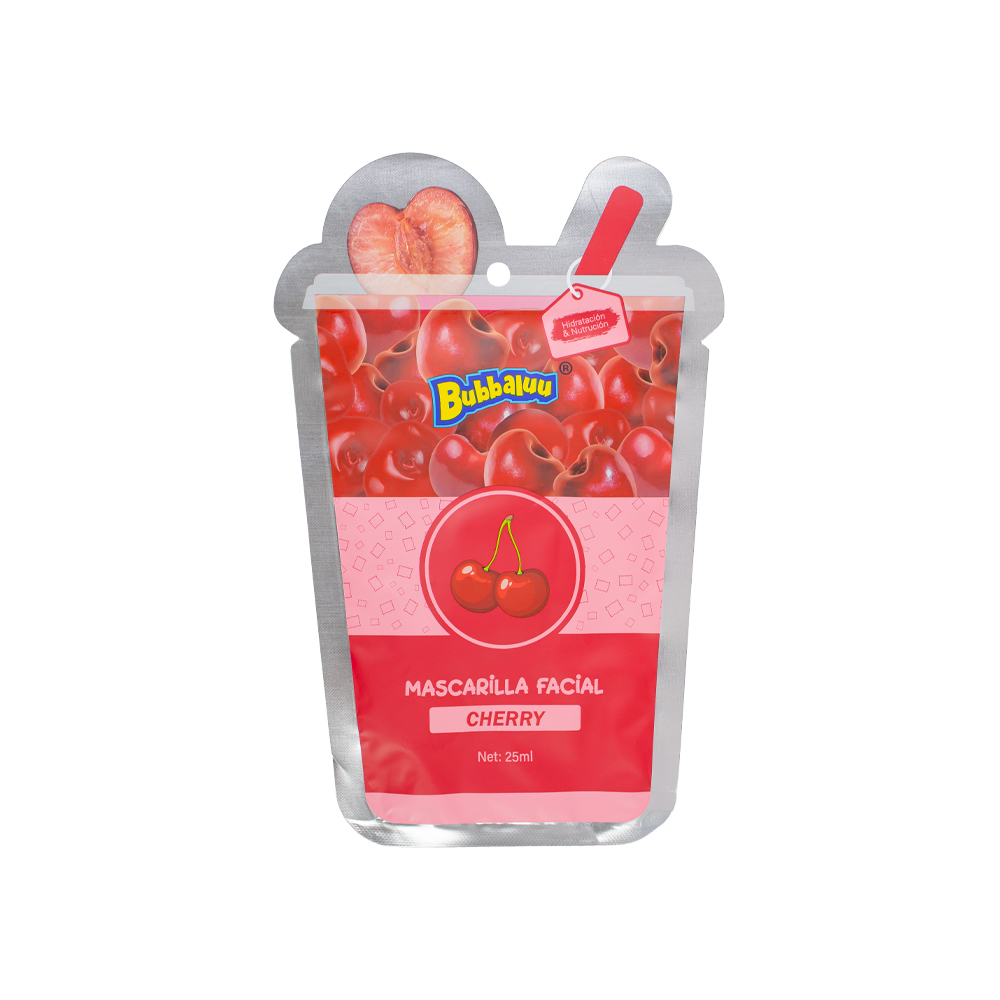 Mascarilla Facial Bubbaluu Frutas Skin Care | Aroma cherry