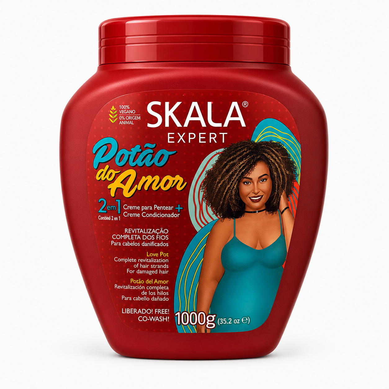 Máscara capilar Skala Expert Potão de amor 1000gr.