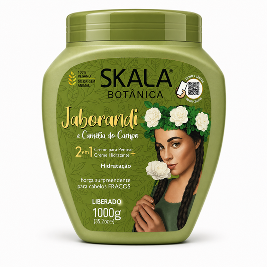 Máscara capilar Skala Botánica Jaborandi e Camelia de campo 1000gr.