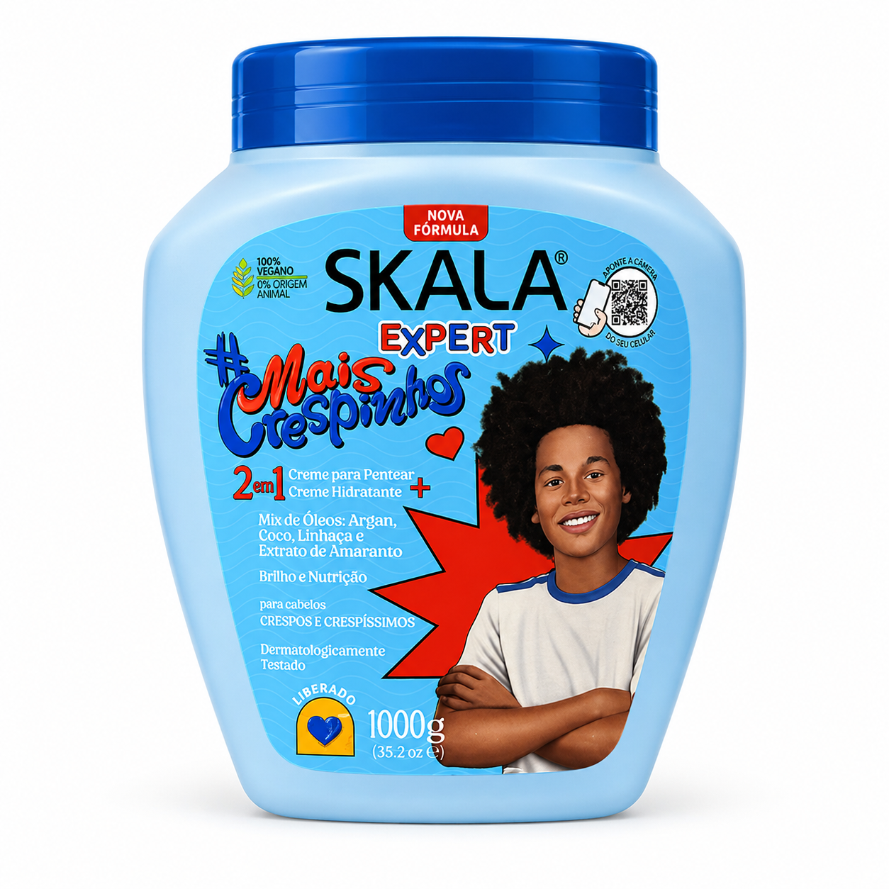 Máscara capilar Skala Expert Mais Crespinhos 1000gr.
