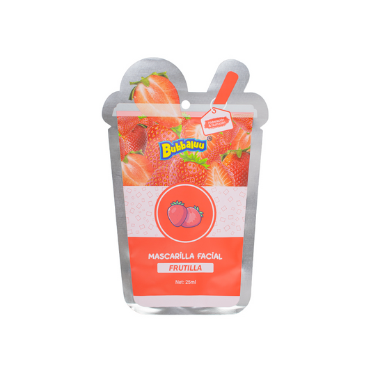 Mascarilla Facial Bubbaluu Frutas Skin Care | Aroma frutilla