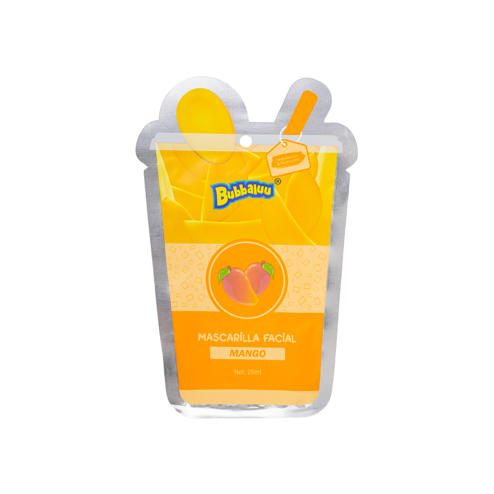 Mascarilla Facial Bubbaluu Frutas Skin Care | Aroma mango