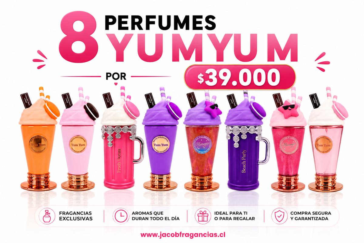 8 Perfumes YUMYUM - Colección completa