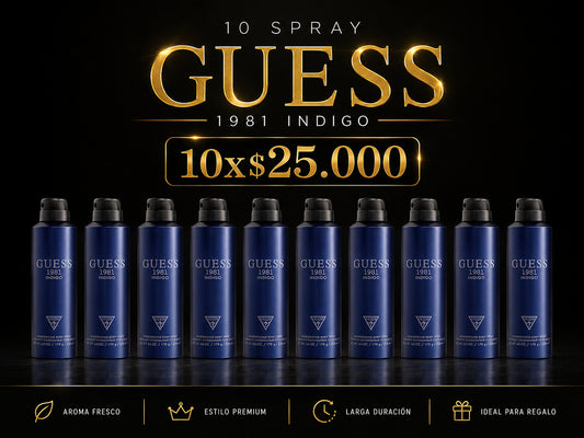 10  Spray perfume Guess 1981 Indigo Men 226ml.