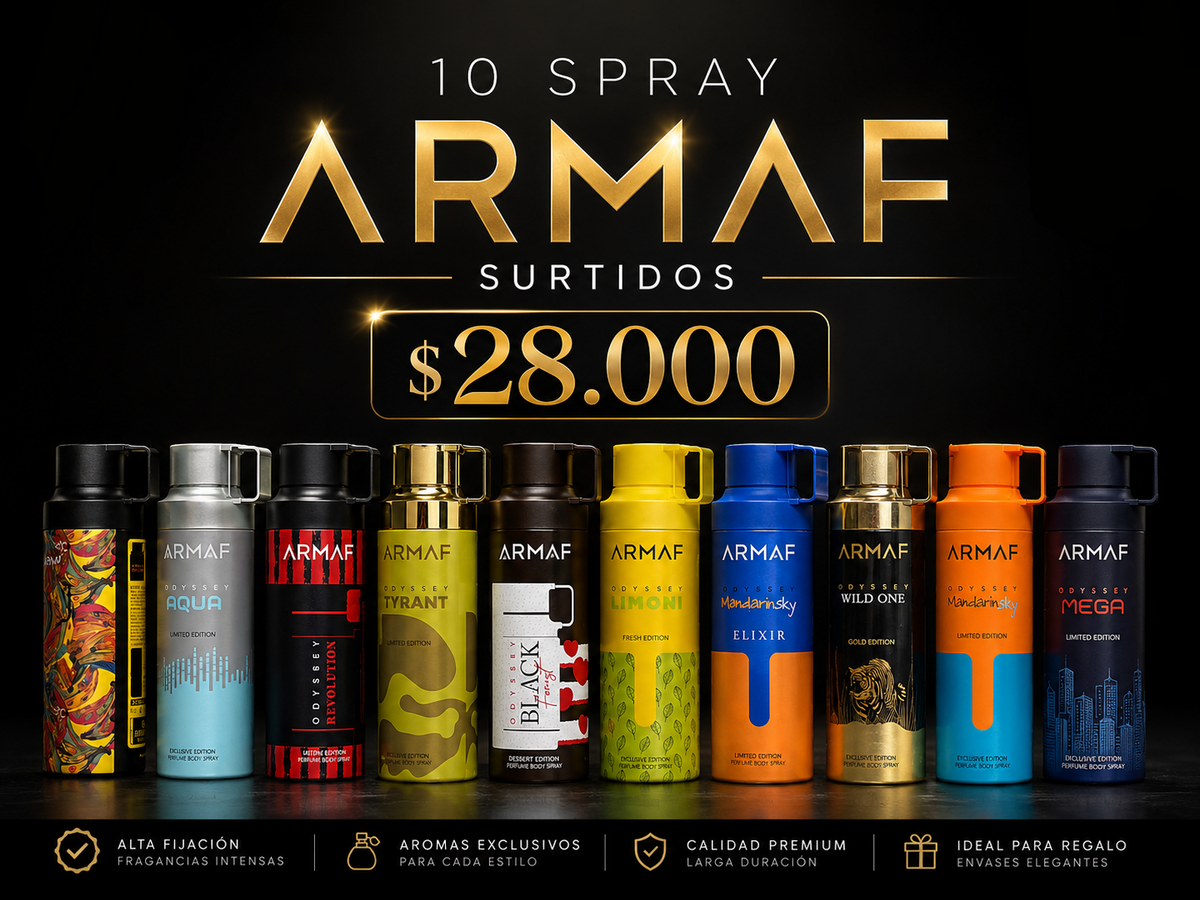 10 Spray ARMAF surtidos