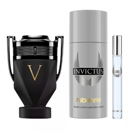 Set perfumes Invictus Victory Absolu Parfum Intense Hombre 100ml + Desodorante 150ml + EDT 10ml