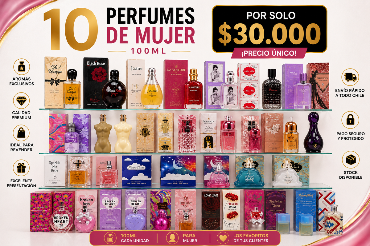 10 perfumes diseñador femeninas