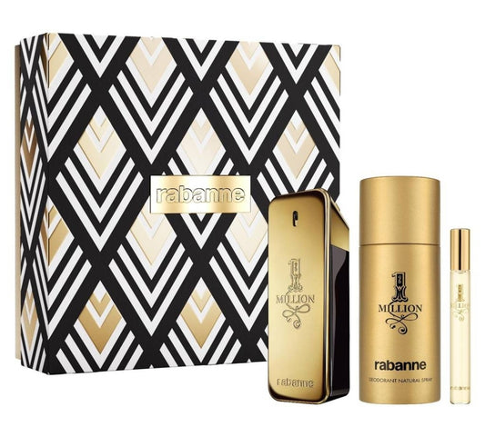 Set Perfume Hombre Estuche 1 million  Eau de Toilette  100ml + Desodorante 150ml + Eau de toilette 10ml